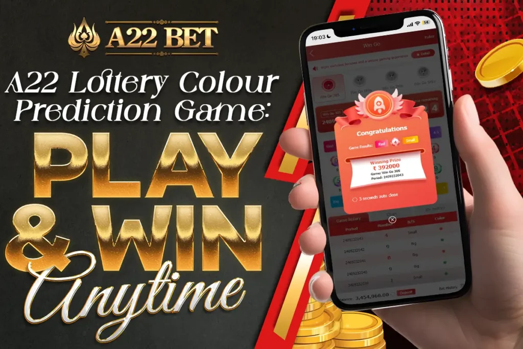 A22 Lottery Colour Prediction Game Play and Win Anytime